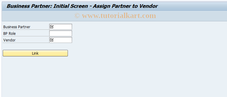 SAP TCode FLBPC2 - Link BP to Vendor