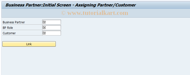 SAP TCode FLBPD2 - Link BP to Customer