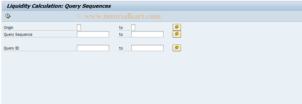 SAP TCode FLQLGRP - List of Query Sequences