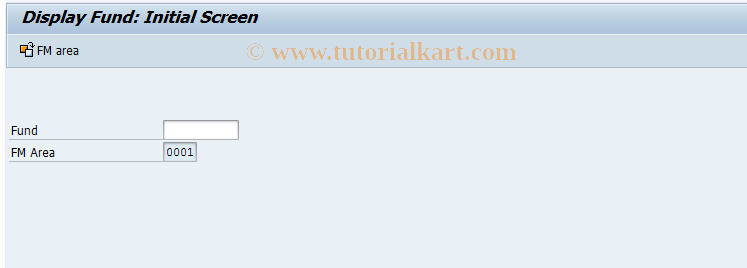 SAP TCode FM5S - FIFM: Display Fund