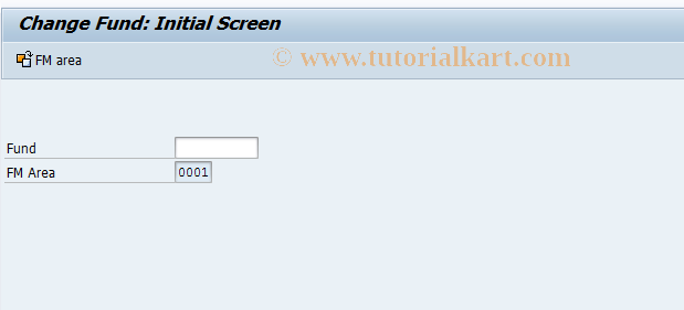 SAP TCode FM5U - FIFM: Change Fund