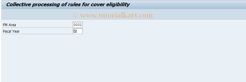 SAP TCode FM7S - MassMaintenac. Rules-CoverEligibilty