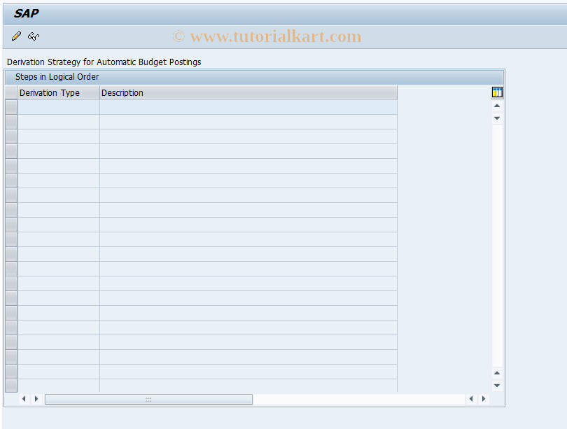 SAP TCode FMABPDERIVER - Auto. Budget Postings - Customizing