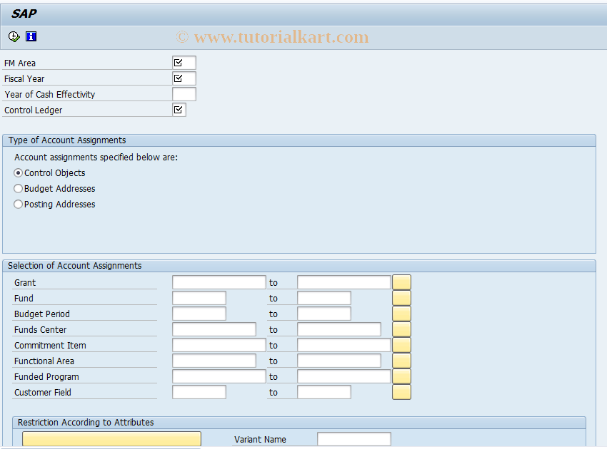 SAP TCode FMAVCMSGA - Call FMAVCR01