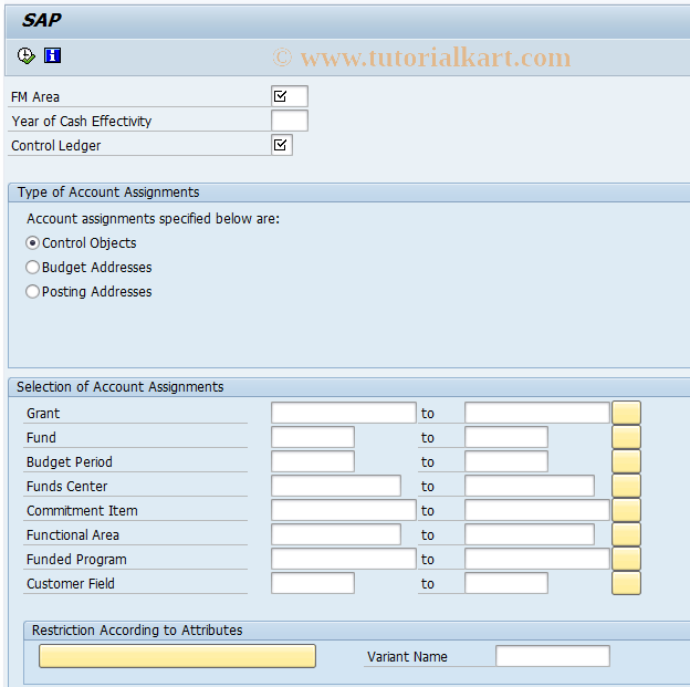 SAP TCode FMAVCMSGO - Call FMAVCR02