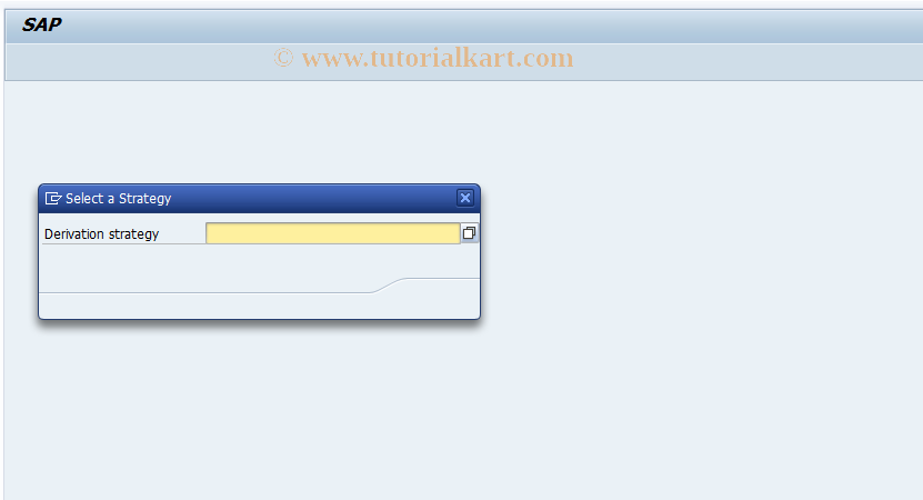 SAP TCode FMBPRRS - Display Derivation Strategy