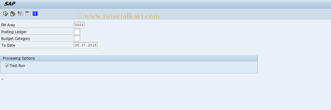 SAP TCode FMBSBOHISDEL - Delete Change History of Budg. Addr.