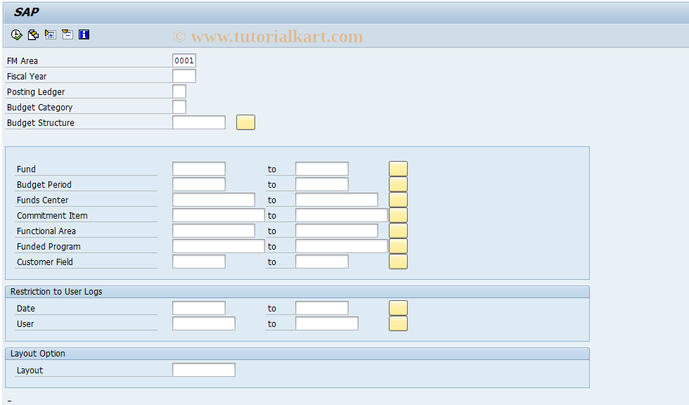 SAP TCode FMBSPOHIS - Change History of Posting Addresses
