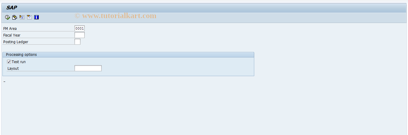 SAP TCode FMBSPO_GEN - Generate posting objects from data