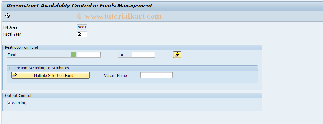 SAP TCode FMBV - FM: Activate Availability Control