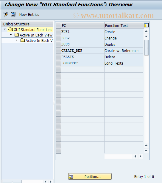SAP TCode FMBY8 - Budget Pd Ctrl: GUI Stand. Functions