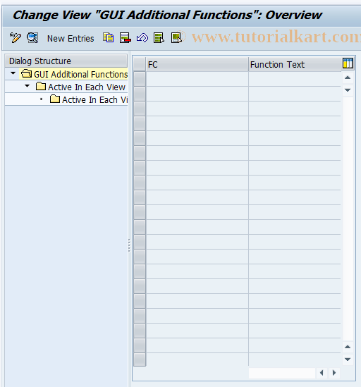 SAP TCode FMBY9 - Budget Pd Ctrl: GUI Addtnl Functions