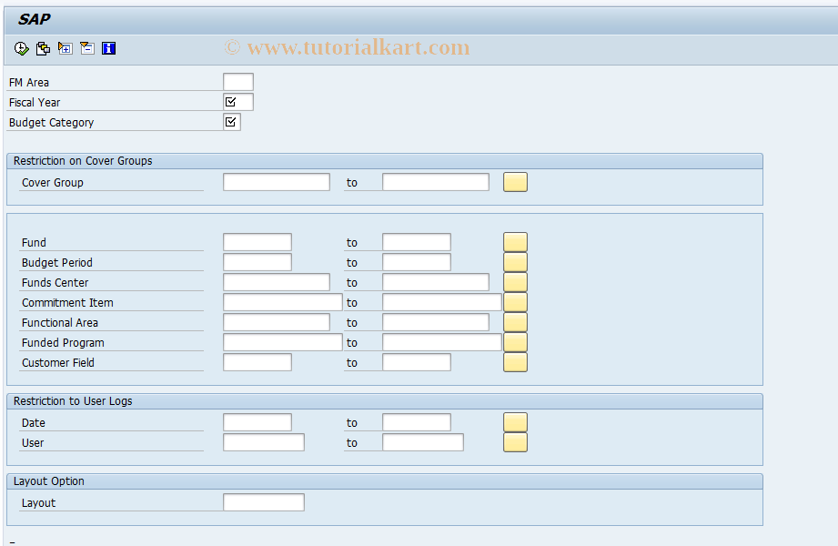 SAP TCode FMCEHISCG - Change History of CE Rules