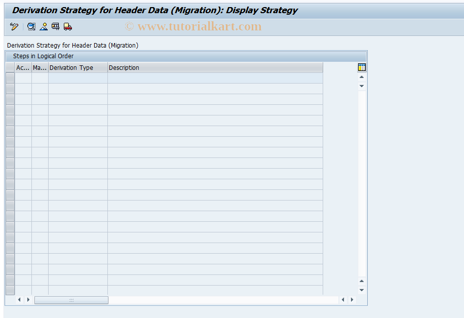 SAP TCode FMCUDERIVMIGED - Derivation strategy for migration