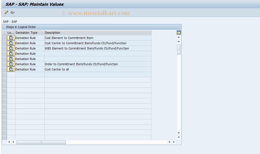 SAP TCode FMDERIVER - FM Object Assignment - Maintenance