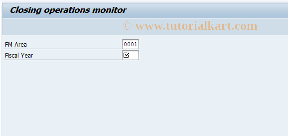 SAP TCode FMDM - Monitor Closing Operations