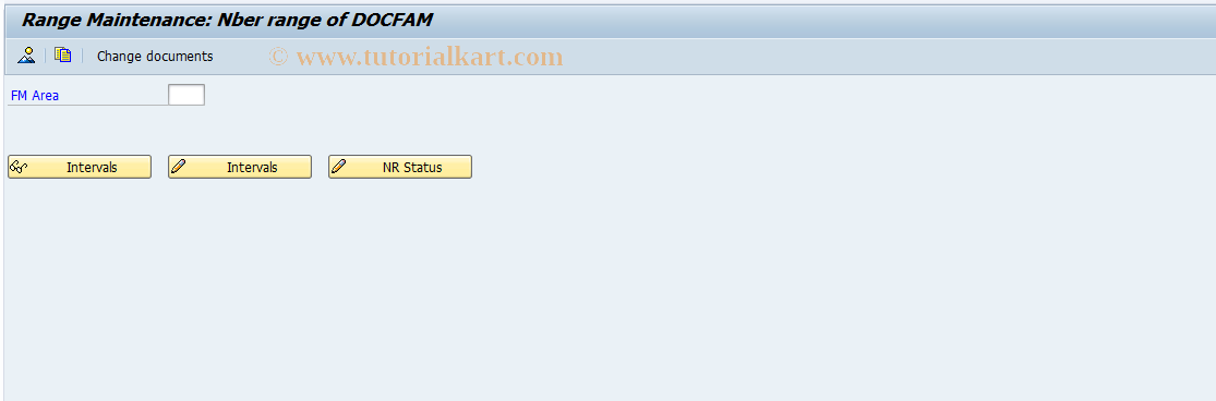 SAP TCode FMEDFAMNR - FM document family number ranges