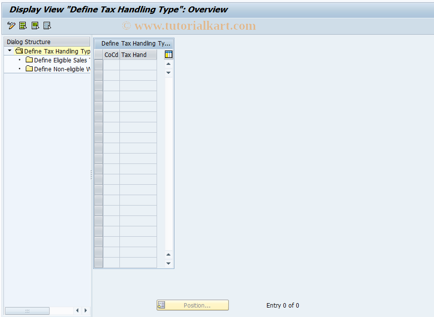 SAP TCode FMEUFTAXHAND - Display Certification Procedure