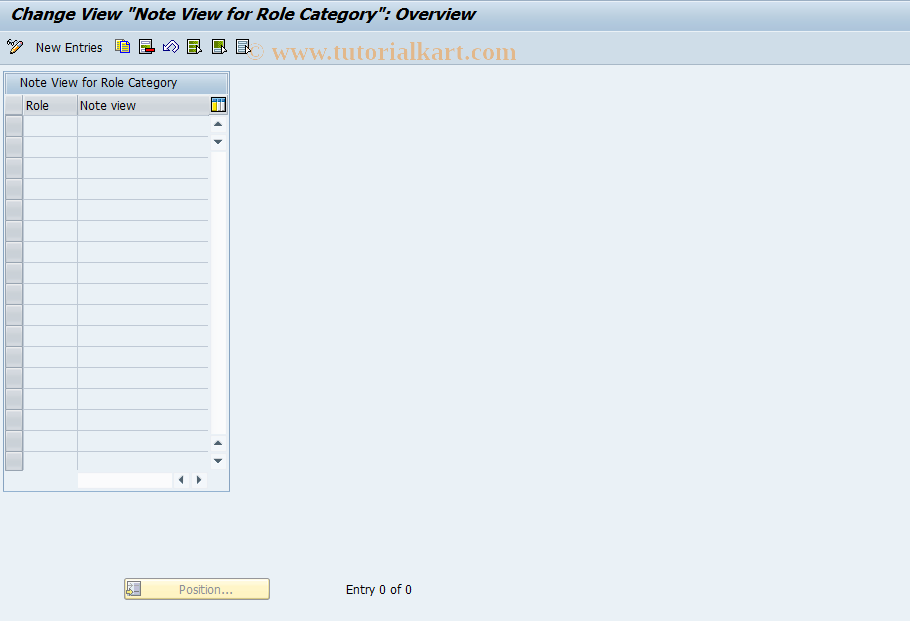 SAP TCode FMFA_0106 - FMFA: Assign Object Part --> Note ID