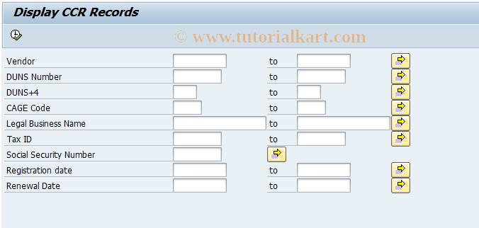 SAP TCode FMFGCCRLIST - CCR List