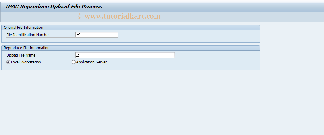 SAP TCode FMFG_IPAC_REGENERATE - Regenerate previous produced bulk fi