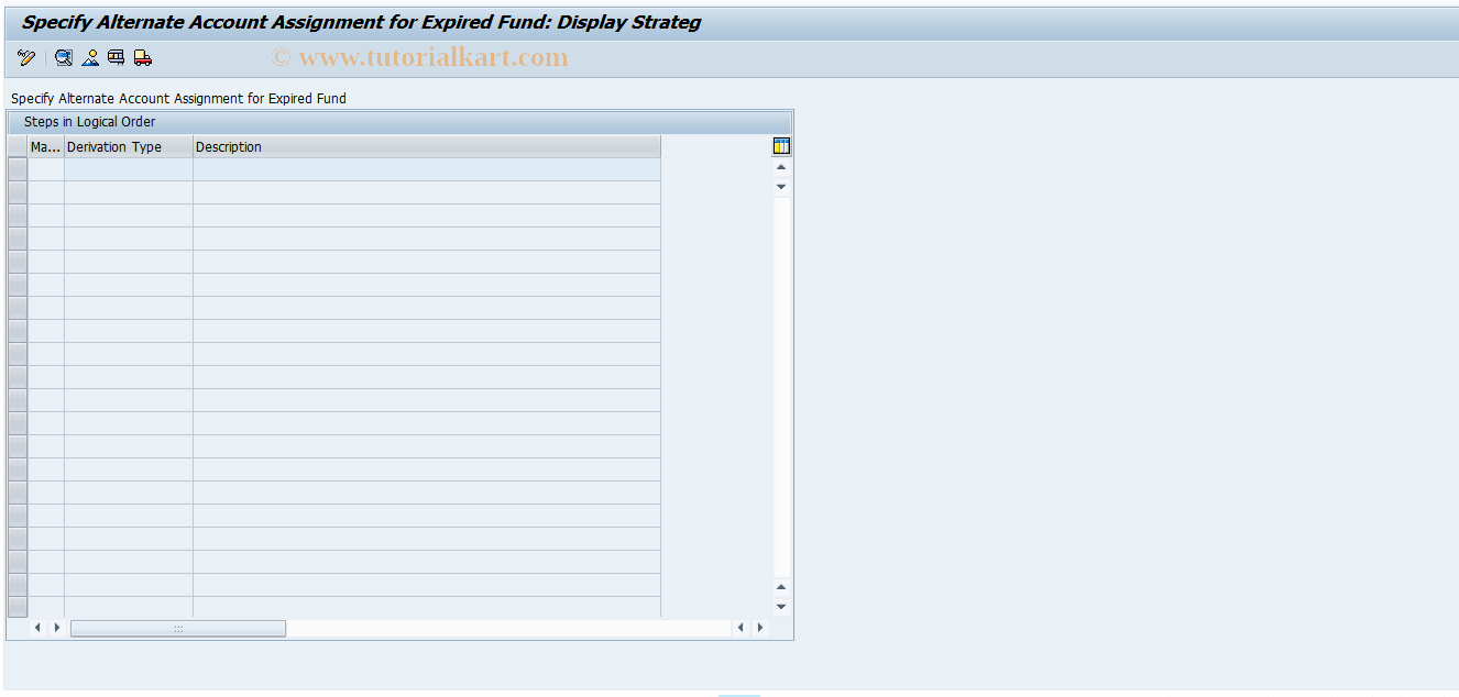 SAP TCode FMFG_PPA_EXPFUND_DER - US Fed PPA Exp Fund Derivation