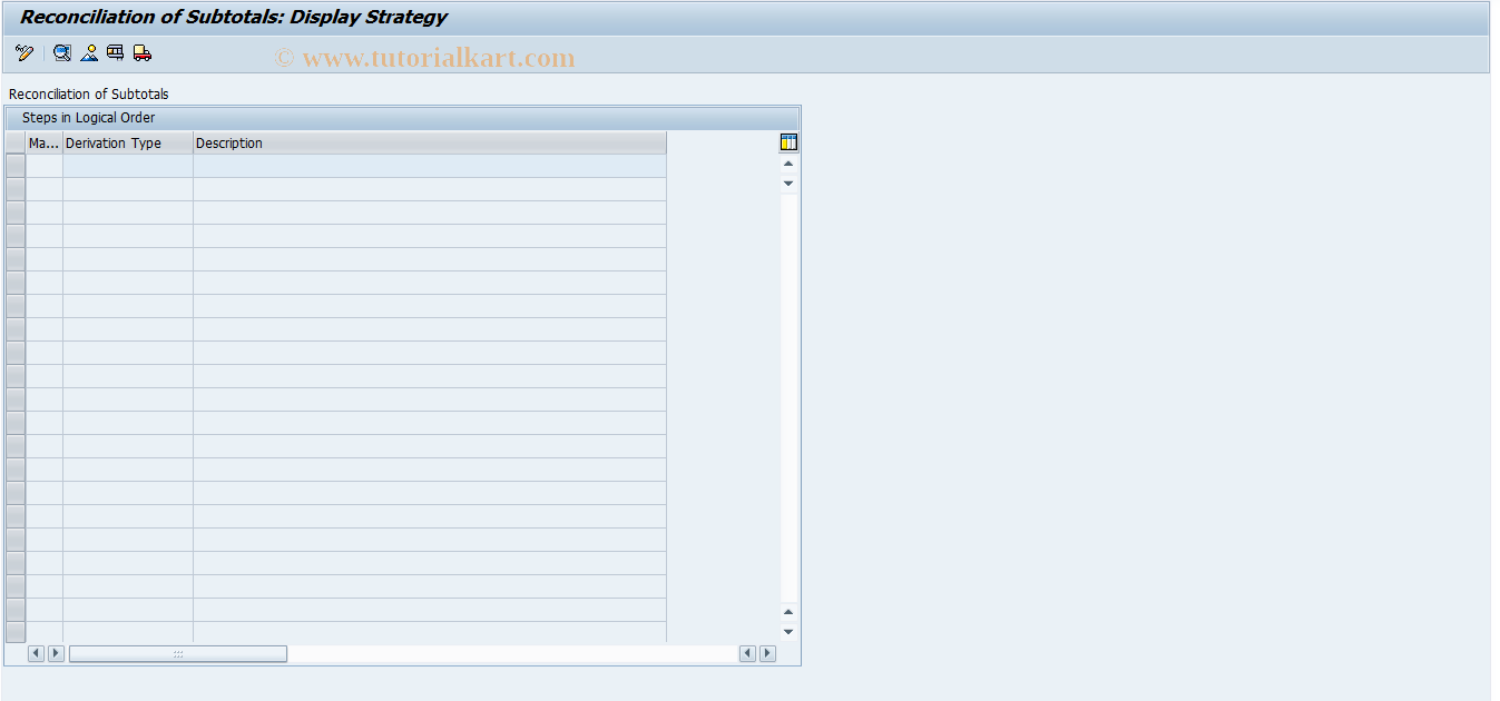 SAP TCode FMFG_RCN_DERIVE3 - Reconciliation: Derivation cust