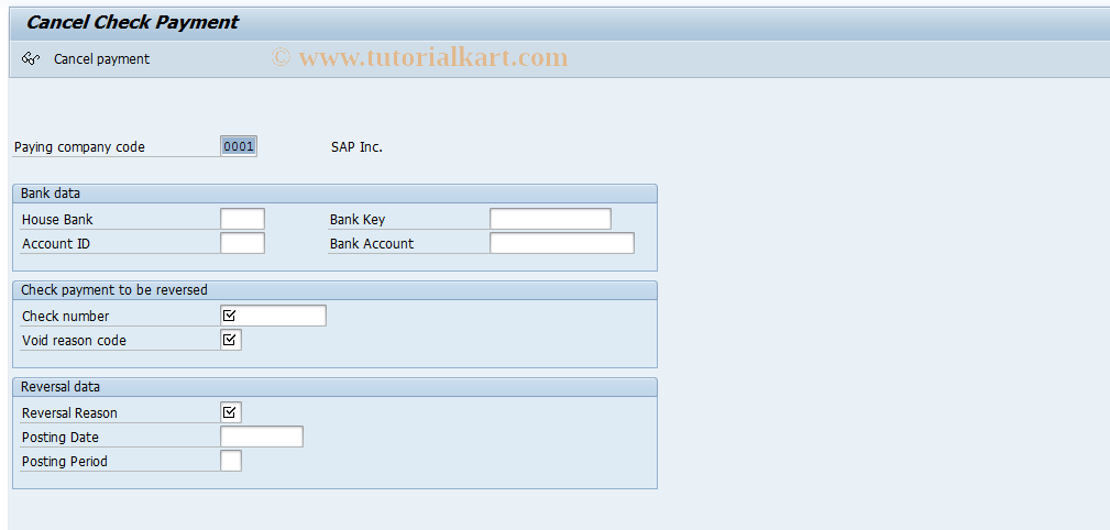 SAP TCode FMFG_SF108_REV_UNCON - SF1081/80 Reverse Unconfirmed Doc