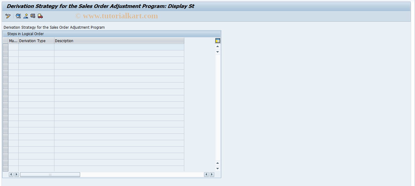 SAP TCode FMFG_SO_ADJ_DERIVE - SO Adjustment Program - Customizing
