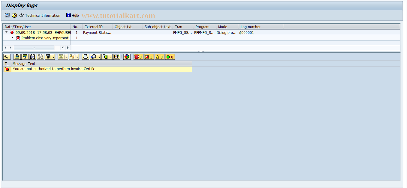 SAP TCode FMFG_SS_APPROVAL - Payment Sampling Approval Process