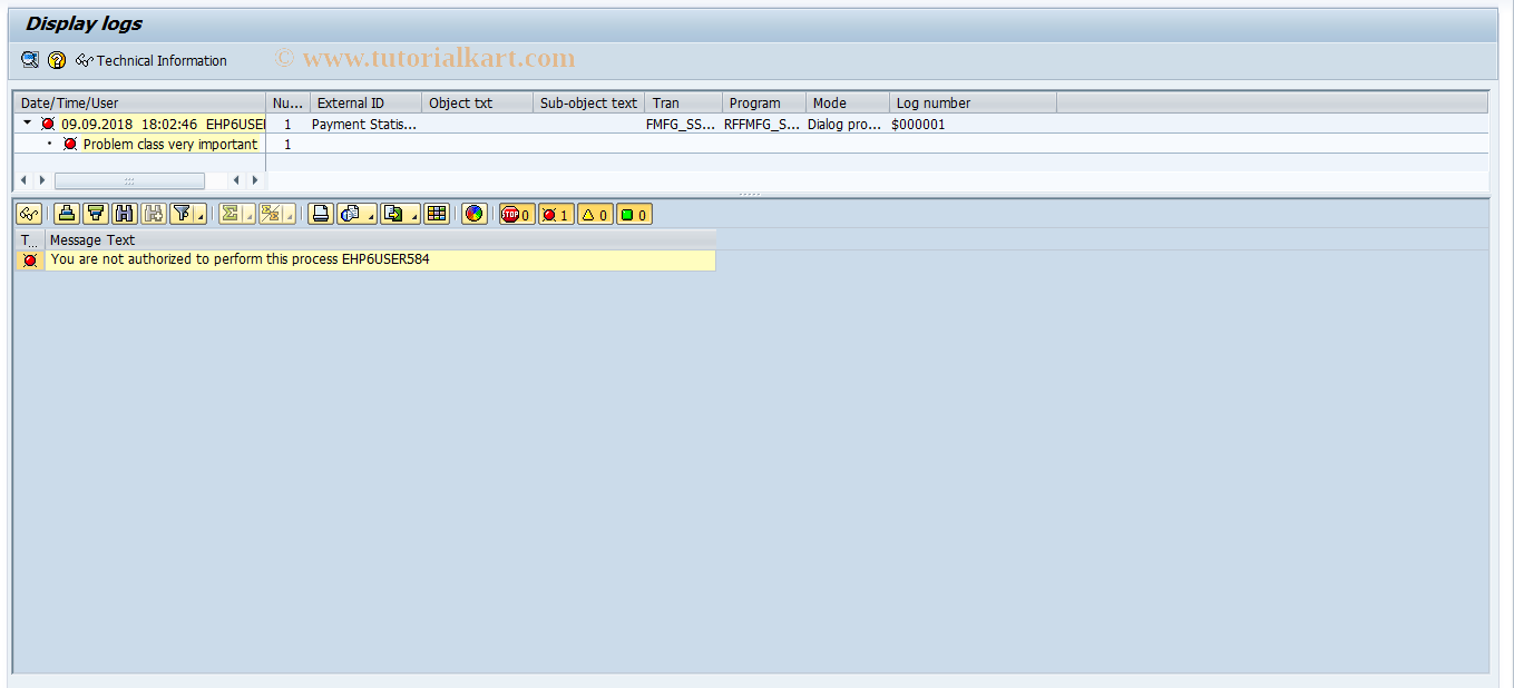 SAP TCode FMFG_SS_BATCH - Payment Statistical Sampling - Invoi