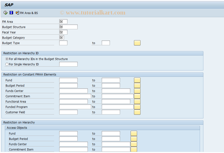 SAP TCode FMHIE_CHKINCONDISTR - Check Distr. for Inconsistencies