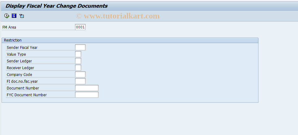 SAP TCode FMJ_DISPLAY - Display FM Commt Carryforward Docs