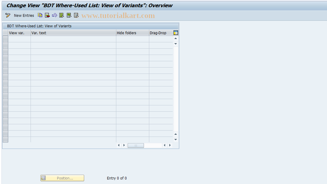 SAP TCode FMME107 - FPC: Where-Used View