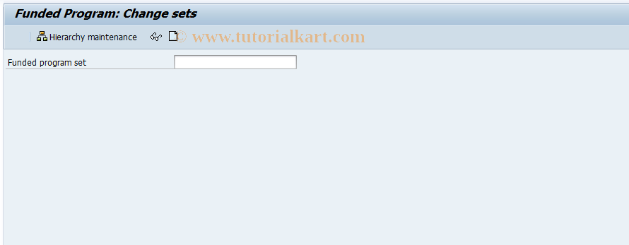 SAP TCode FMME_SET_CH - Funded Program Groups Change