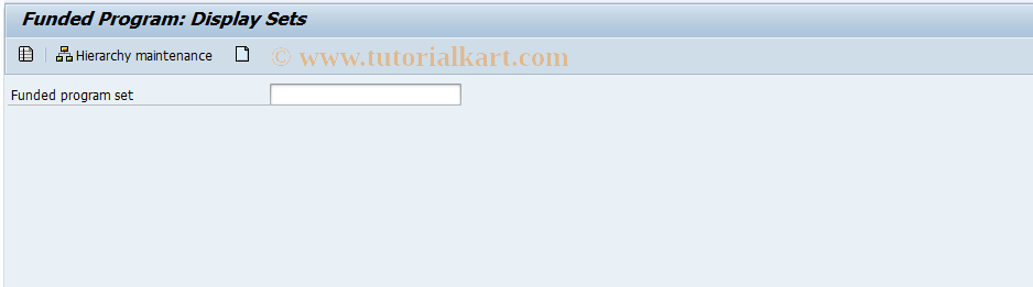 SAP TCode FMME_SET_D - Funded Program Groups Display