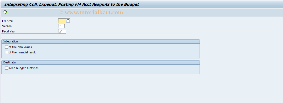 SAP TCode FMNI - Integration with the Budget