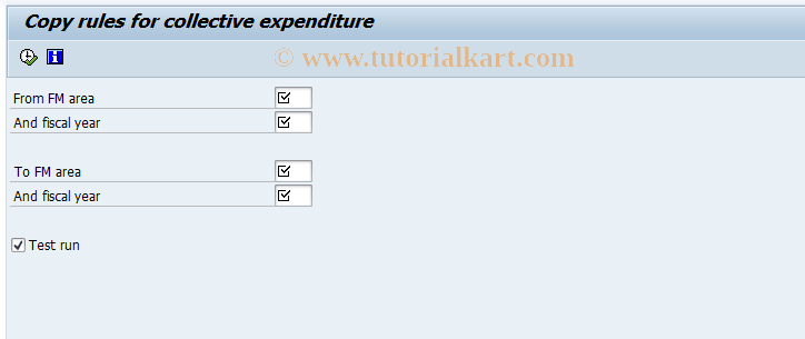 SAP TCode FMNK - Copy Collective Expenditure