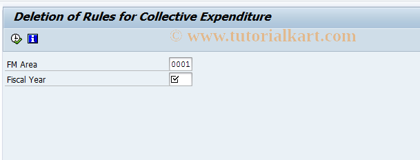 SAP TCode FMNL - Delete Collective Expenditure Rules