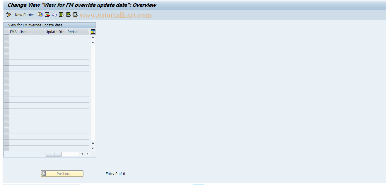 SAP TCode FMOD - Override FM Update Date