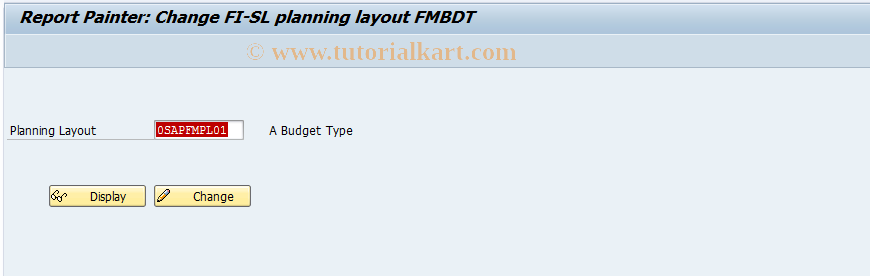 SAP TCode FMPLLC - FI-FM Change Planning Layout