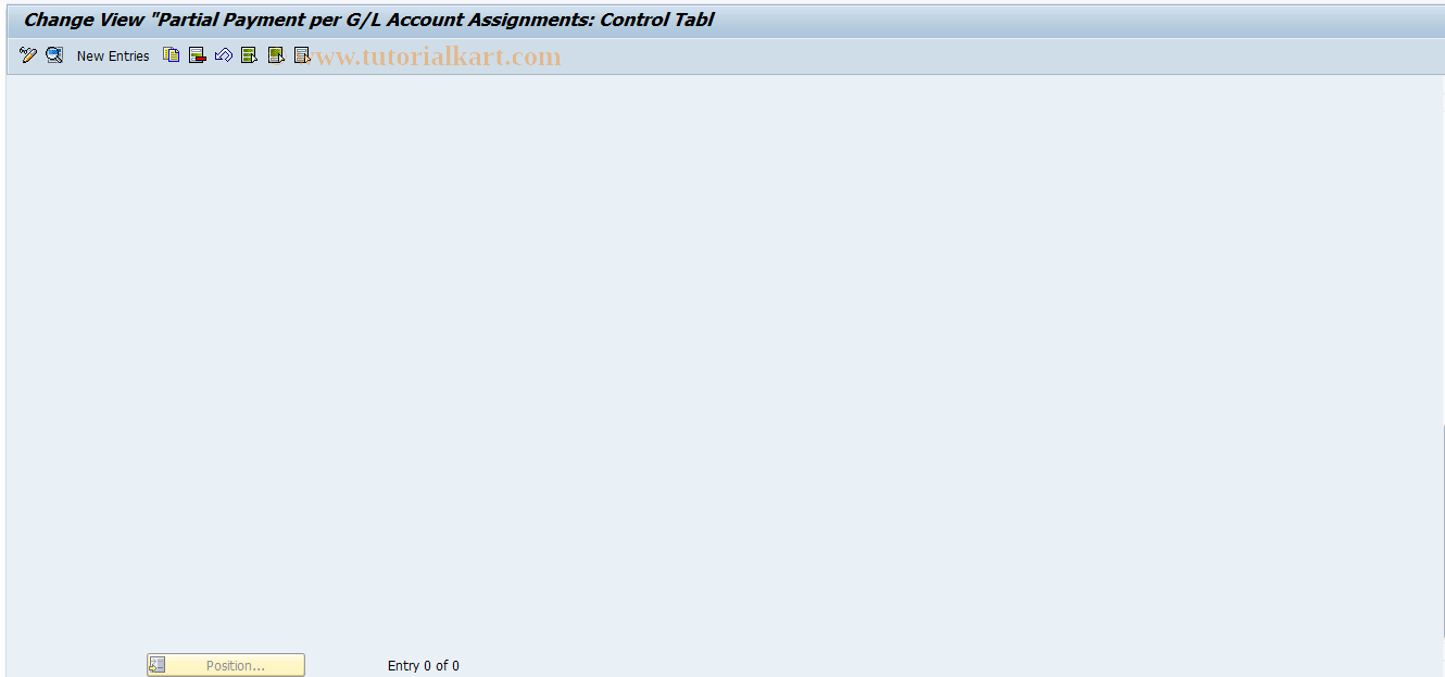 SAP TCode FMPP_CONTROL - Partial Payment by Fund:Customizing