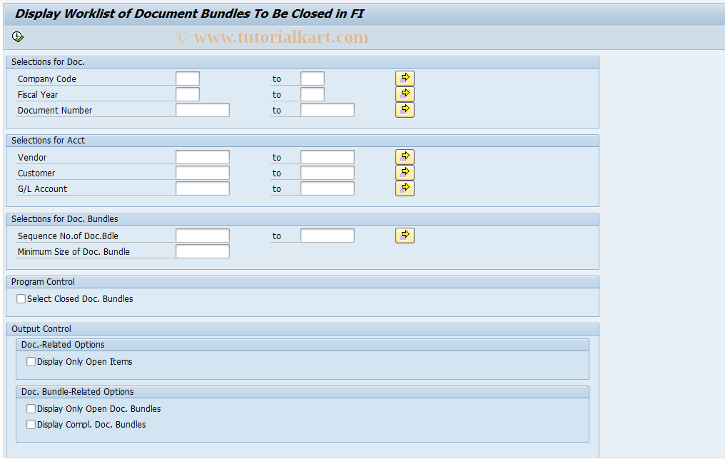 SAP TCode FMPU_R_MIG_ODB_DISP - Display Worklist