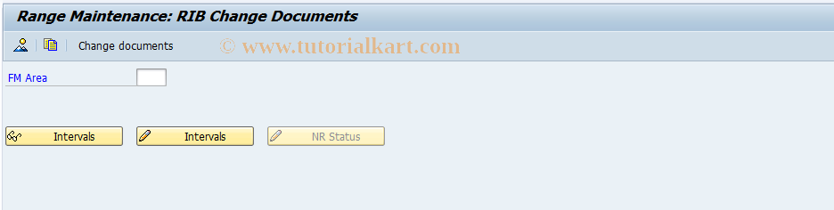 SAP TCode FMRBCD - FM RIB change document number ranges