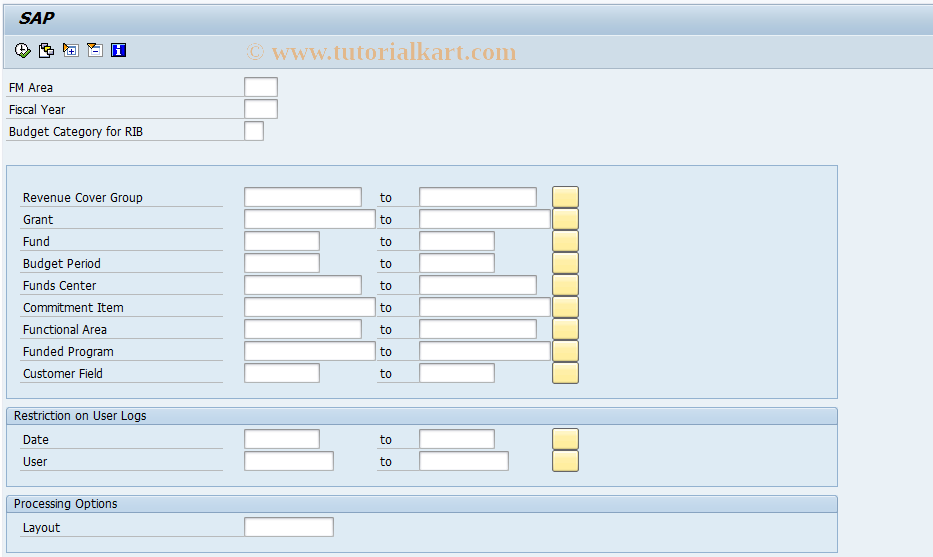 SAP TCode FMRBRULEHIS - Display Change History for RIB Rules