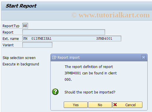 SAP TCode FMRP_3FMB4001 - Annual Budget