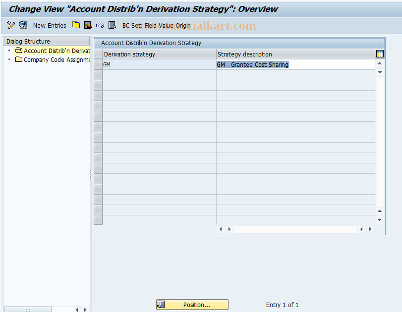 SAP TCode FMSPDERIVE - Account Distributions derive: steps