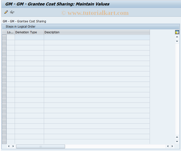 SAP TCode FMSPDERIVER - Account Distributions derive: values