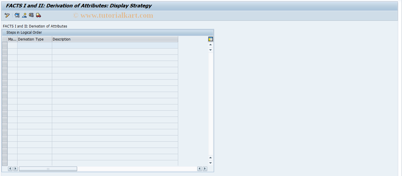 SAP TCode FMUSFG1 - USFG Derivation - Customize