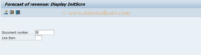 SAP TCode FMV3 - Display Forecast of Revenue